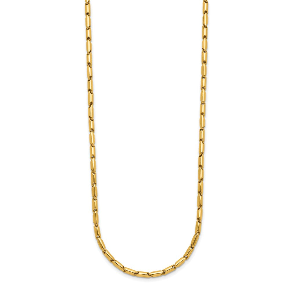 14K Polished Fancy Link Necklace