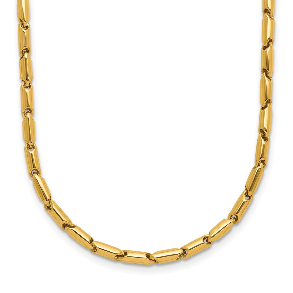 14K Polished Fancy Link Necklace