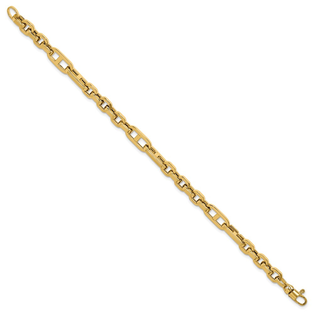 14K Polished Fancy Link Bracelet