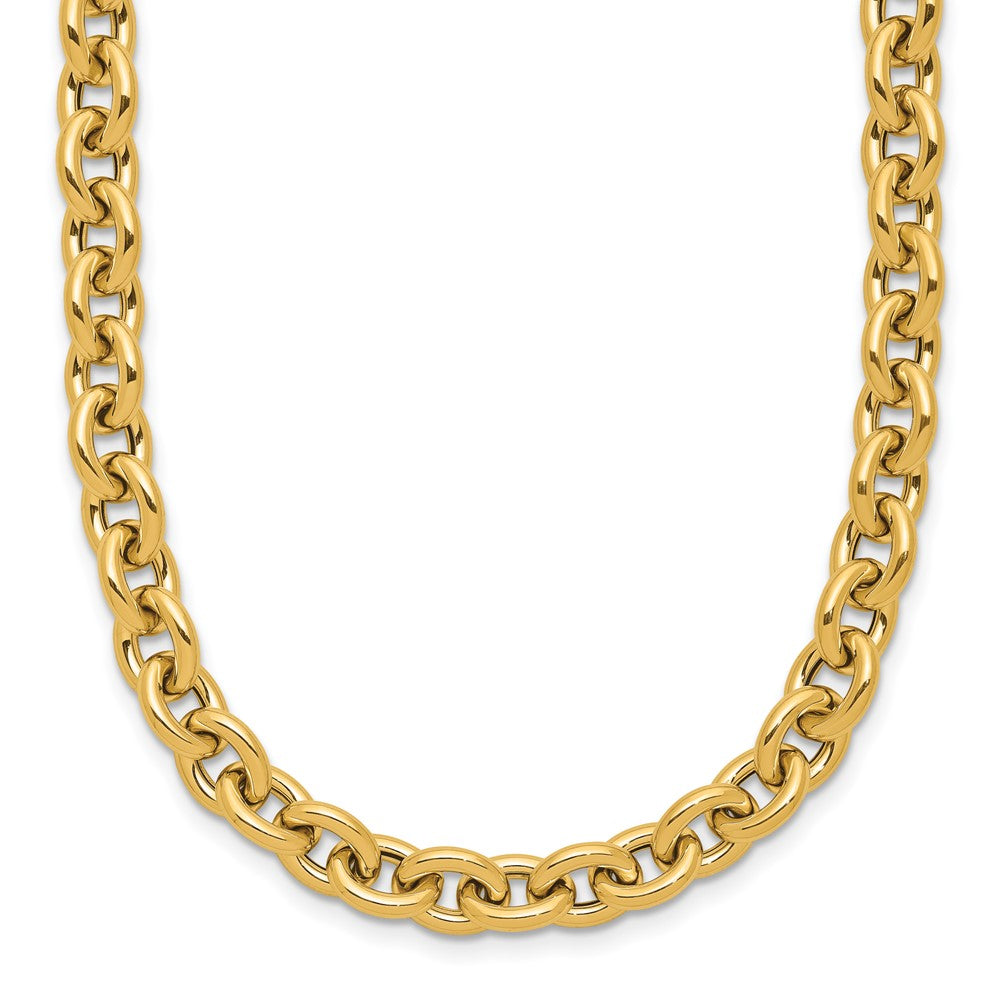 14K Polished Fancy Link Necklace