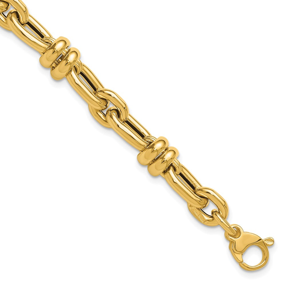 14K Polished Fancy Link Bracelet