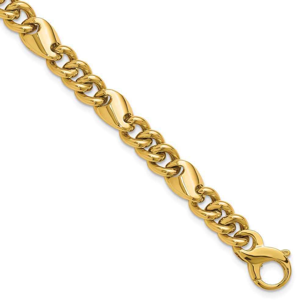 14K Polished Fancy Link Bracelet