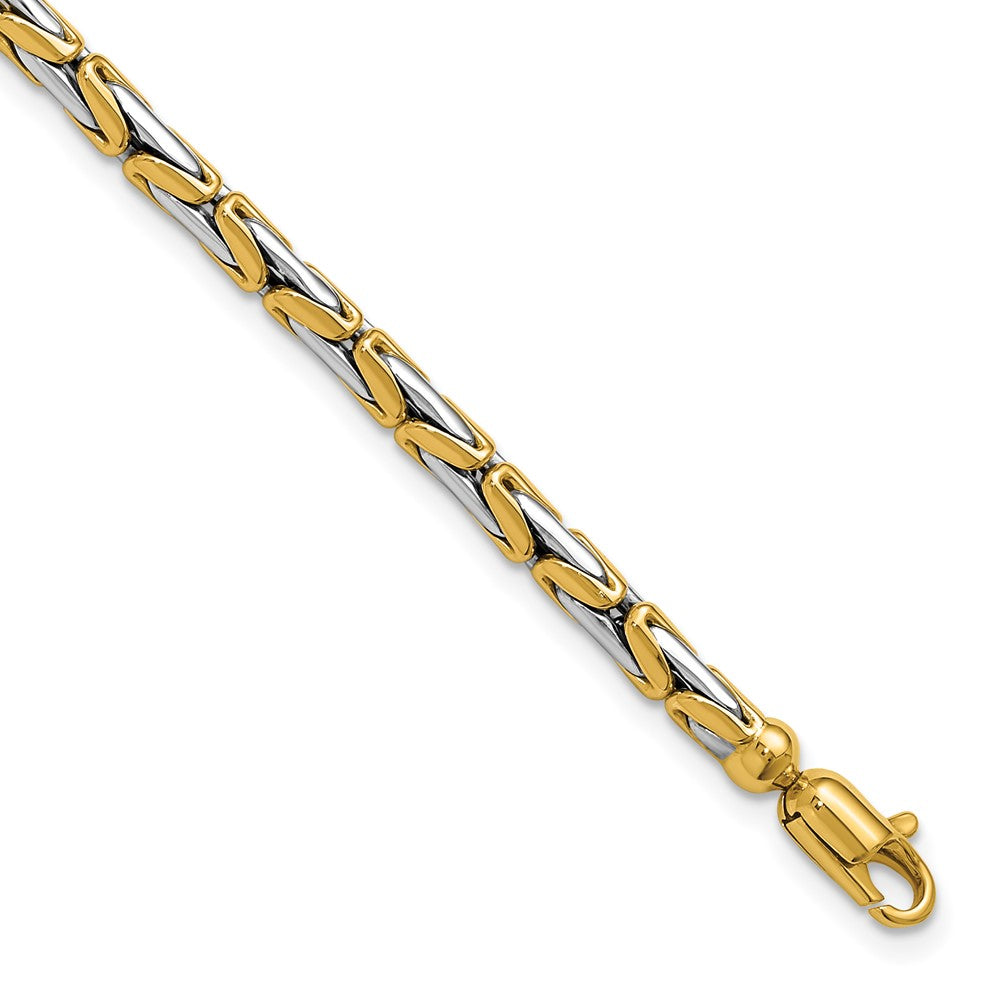 14K Two-Tone Polished Fancy Link Bracelet