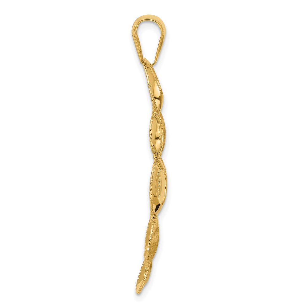 Leslie's' 14K Polished and Satin Circles Pendant