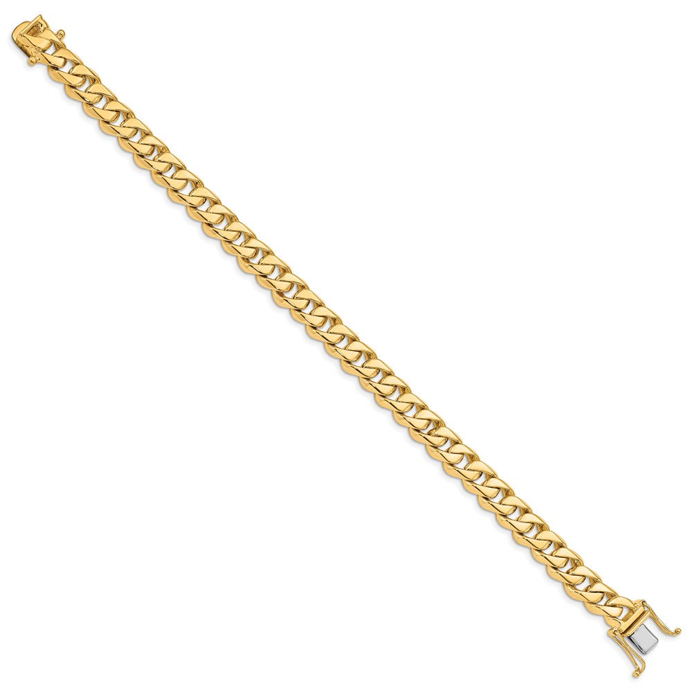 14K Hand Polished Fancy Traditional Link with Box Catch Clasp Bracelet