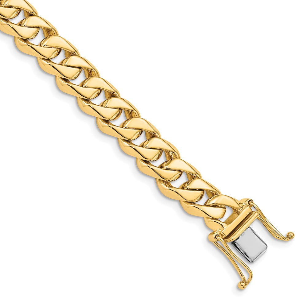 14K Hand Polished Fancy Traditional Link with Box Catch Clasp Chain