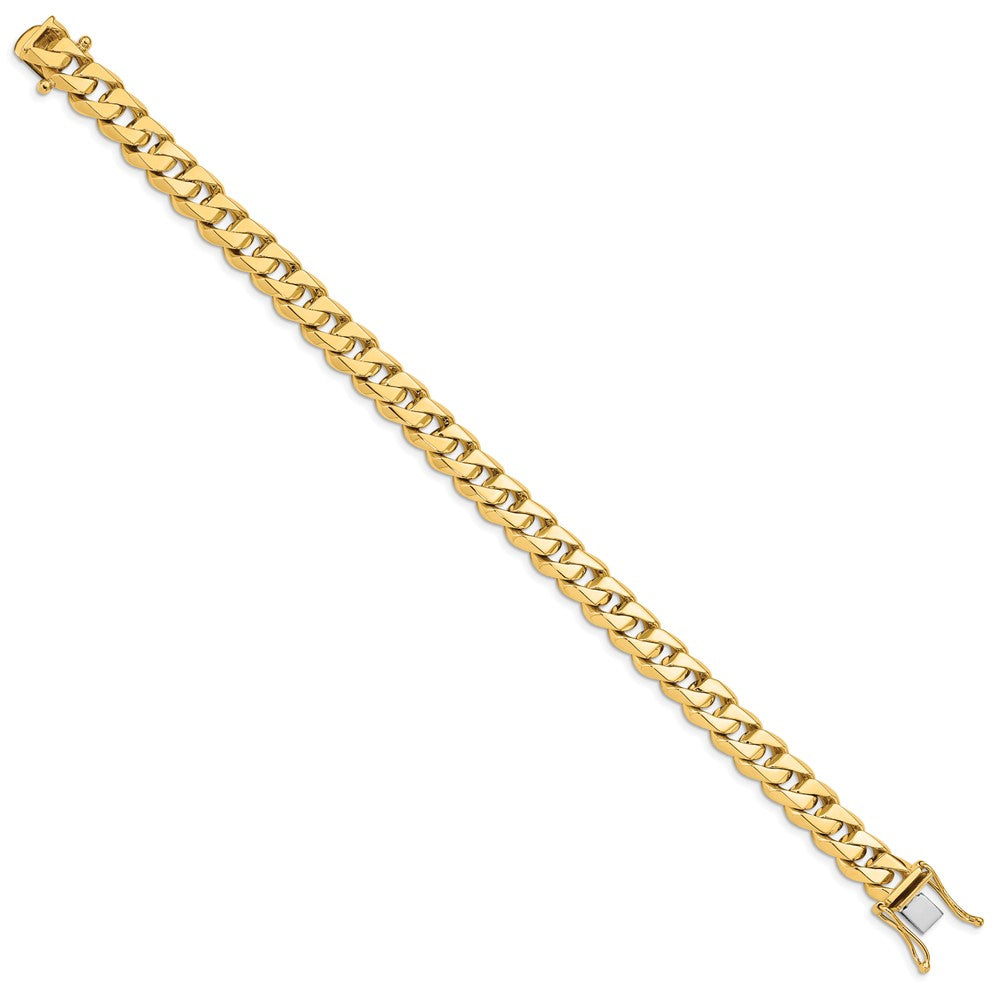 14K Hand Polished Fancy Traditional Link with Box Catch Clasp Bracelet