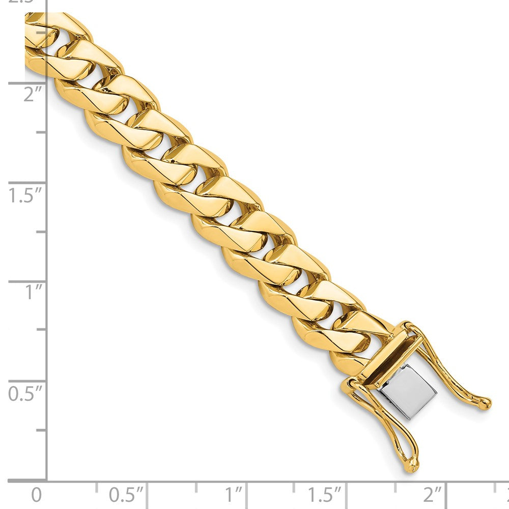 14K Hand Polished Fancy Traditional Link with Box Catch Clasp Chain