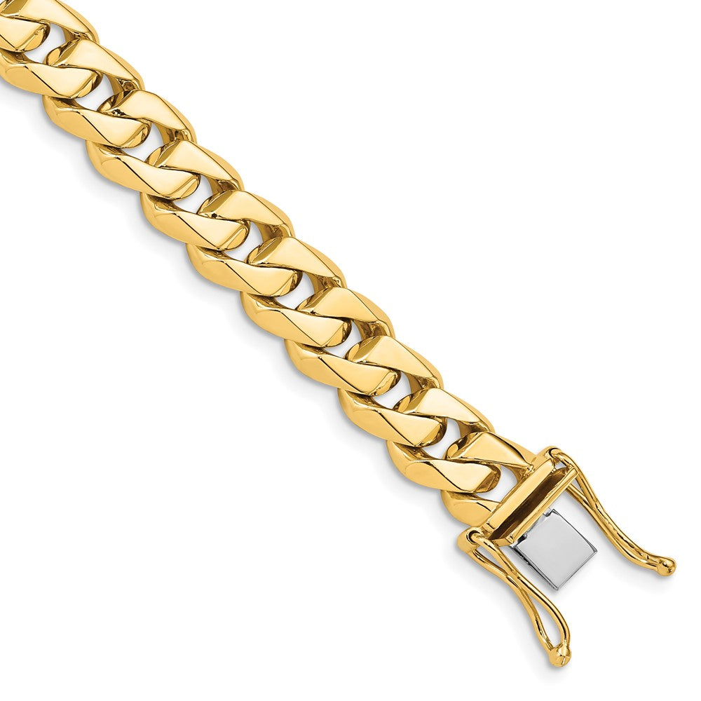 14K Hand Polished Fancy Traditional Link with Box Catch Clasp Chain