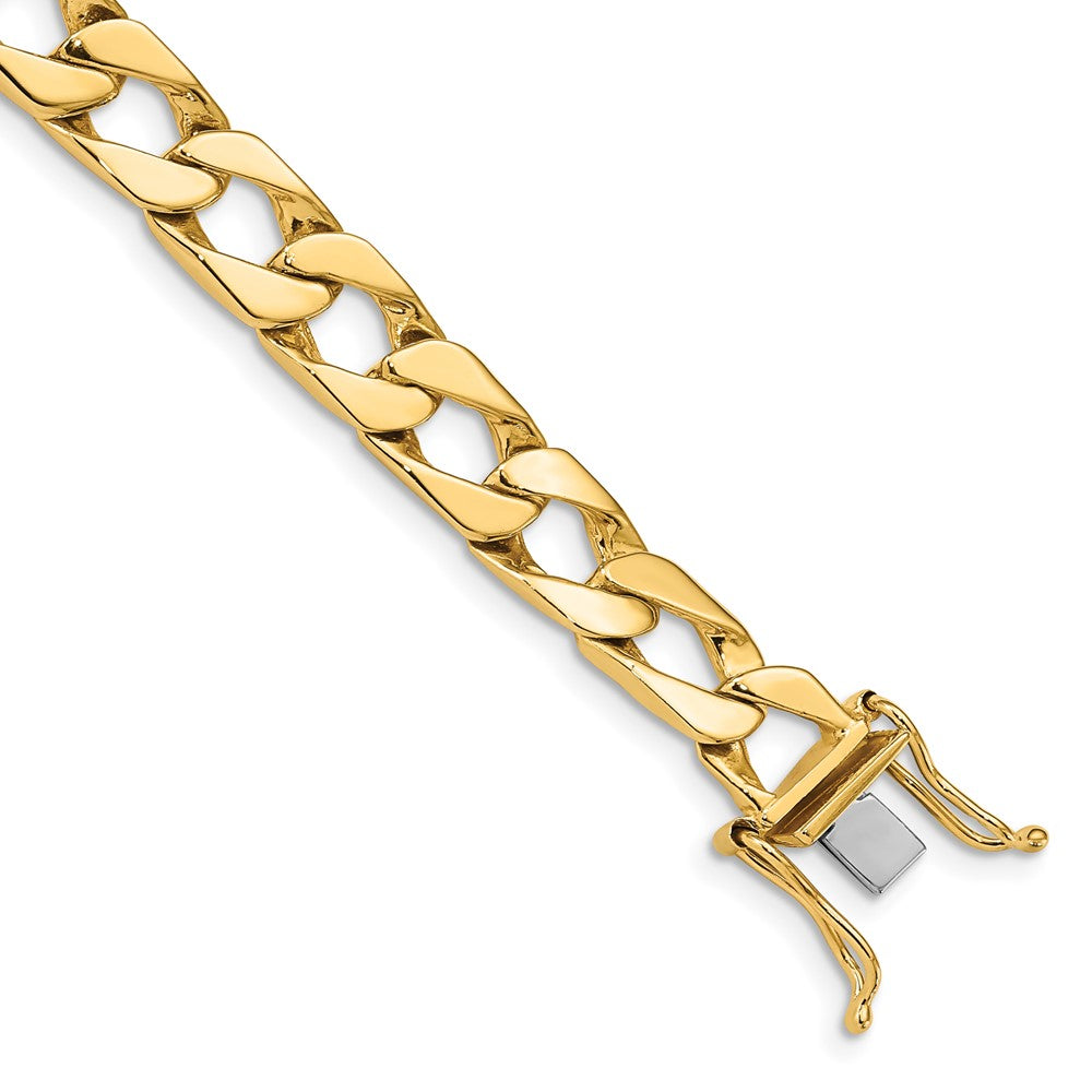 14K Hand Polished Fancy Link with Box Catch Clasp Chain