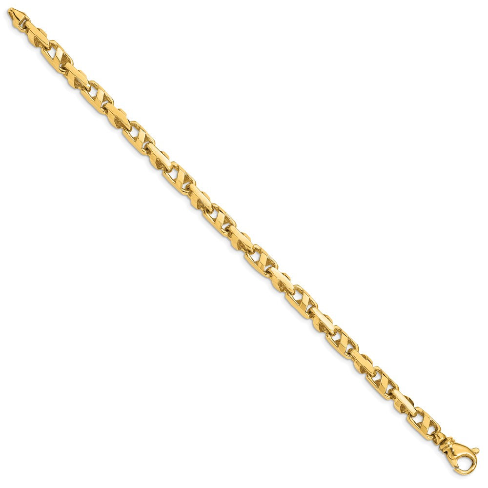 14K Fancy Link with Fancy Lobster Clasp Bracelet