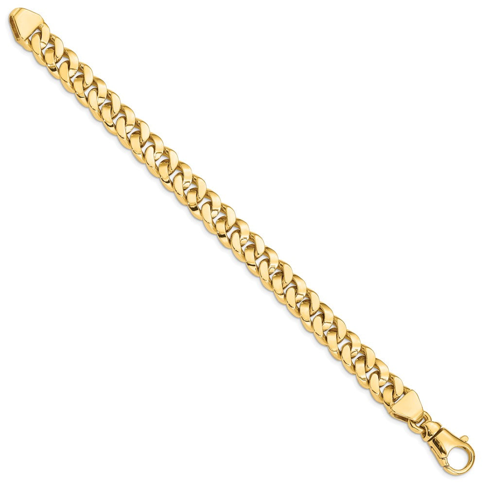 14K Hand Polished Fancy Link with Fancy Lobster Clasp Bracelet