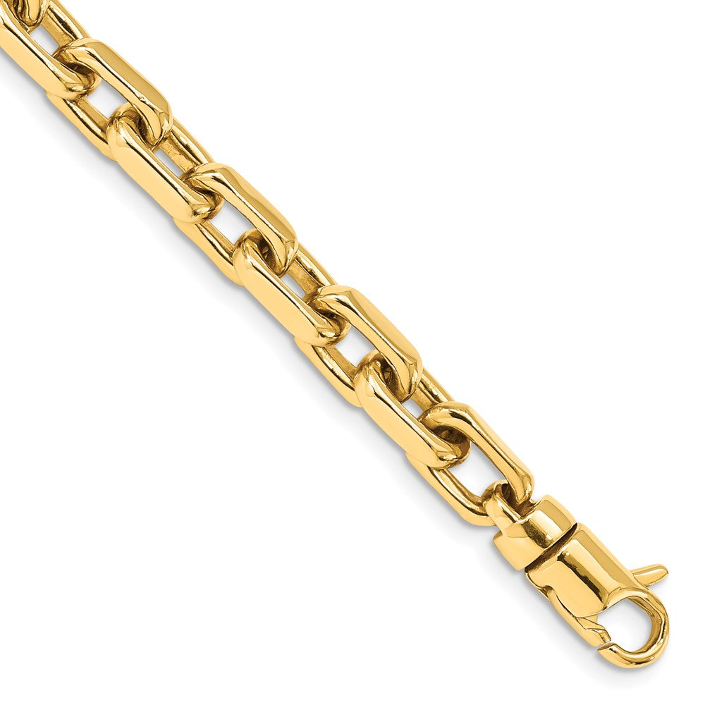 14K Hand Polished Fancy Link with Lobster Clasp Chain