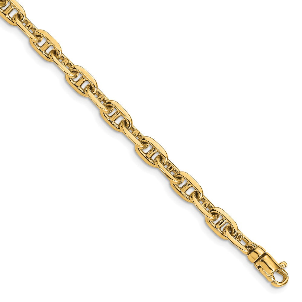 14K Hand Polished Fancy Link with Lobster Clasp Chain