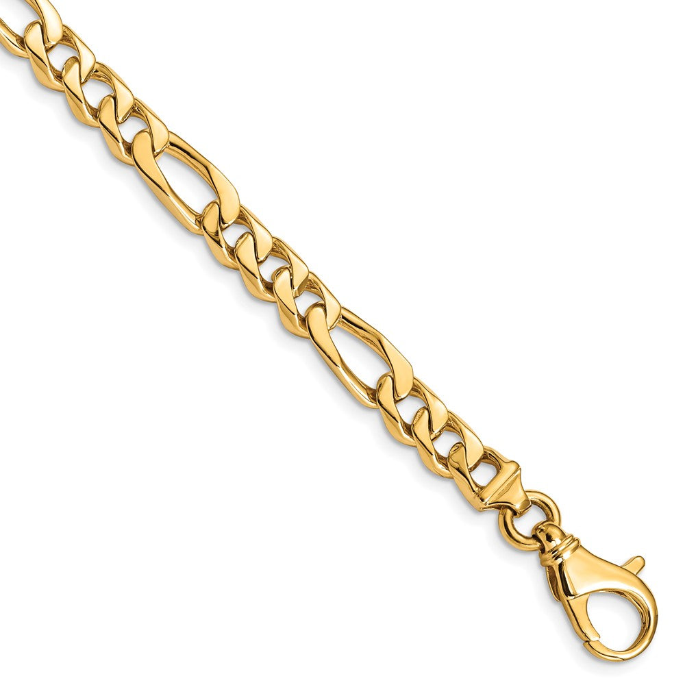 14K Hand Polished Fancy Link with Fancy Lobster Clasp Chain