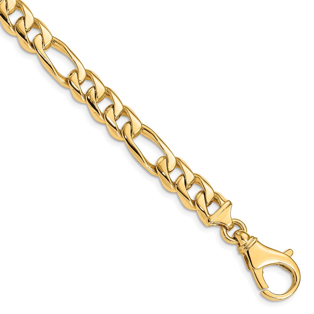 14K Hand Polished Fancy Link with Fancy Lobster Clasp Chain