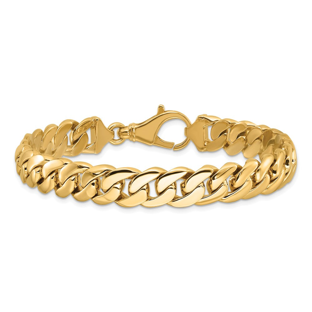 14K Two-tone Hand Polished Fancy Link with Fancy Lobster Clasp Chain