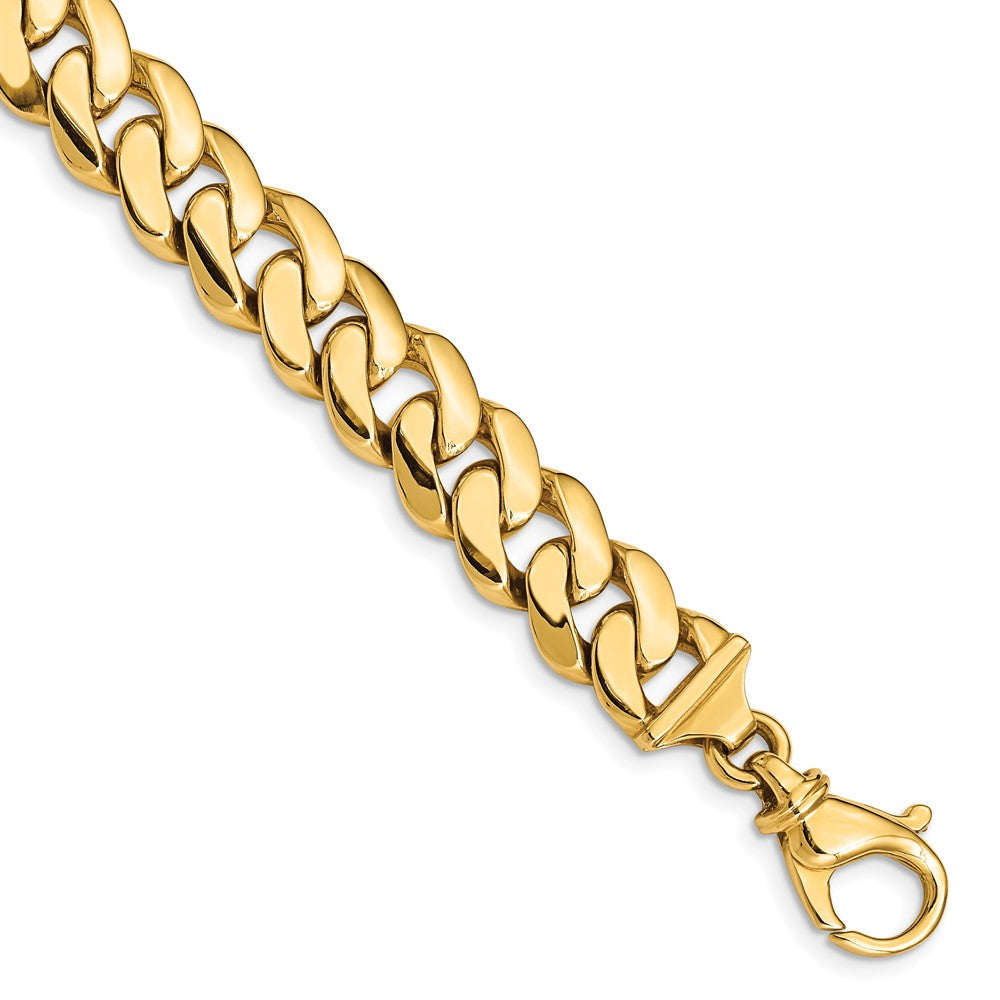 14K Two-tone Hand Polished Fancy Link with Fancy Lobster Clasp Chain