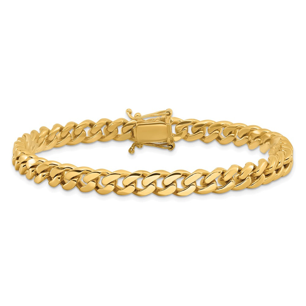 14K Hand Polished Miami Cuban Link with Box Catch Clasp Chain