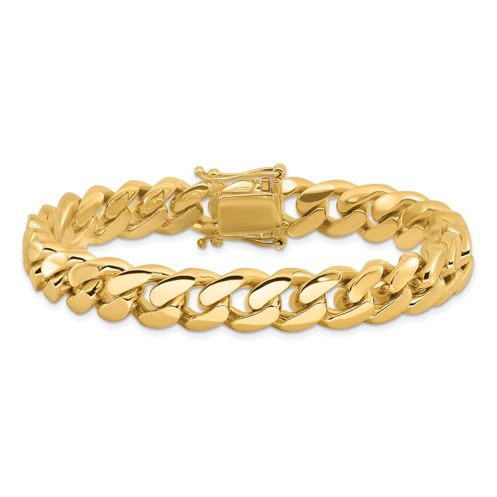 14K Hand Polished Miami Cuban Link with Box Catch Clasp Chain