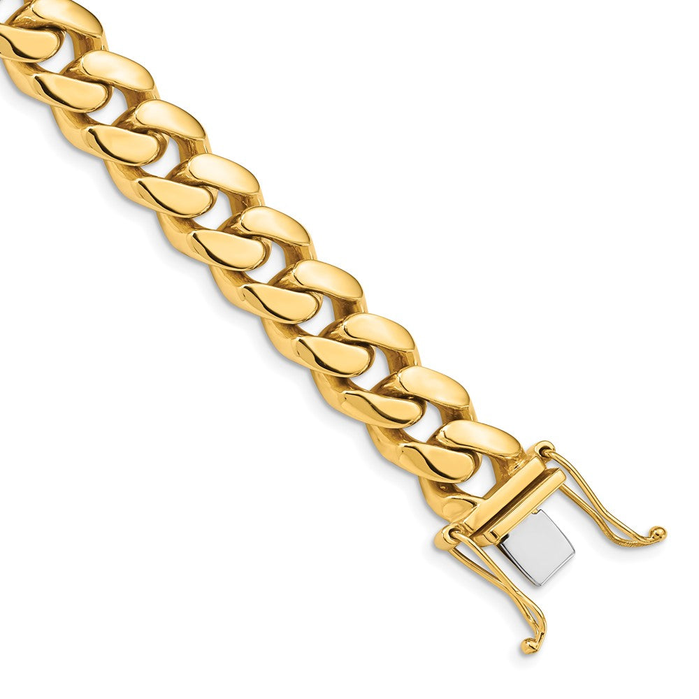 14K Hand Polished Miami Cuban Link with Box Catch Clasp Chain