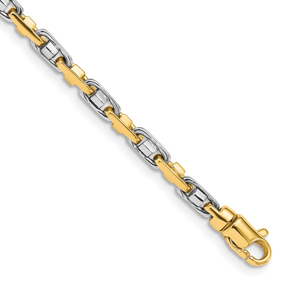 14K Two-tone Fancy Link with Lobster Clasp Chain