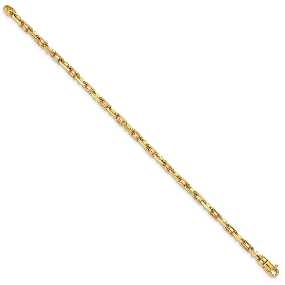 14K Polished Fancy Link with Lobster Clasp Bracelet