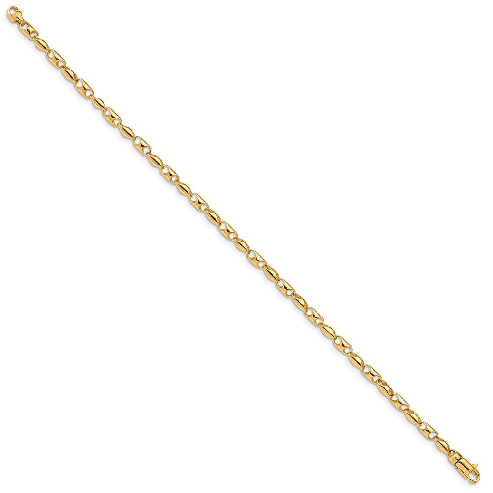 14K Fancy Link with Lobter Clasp Bracelet