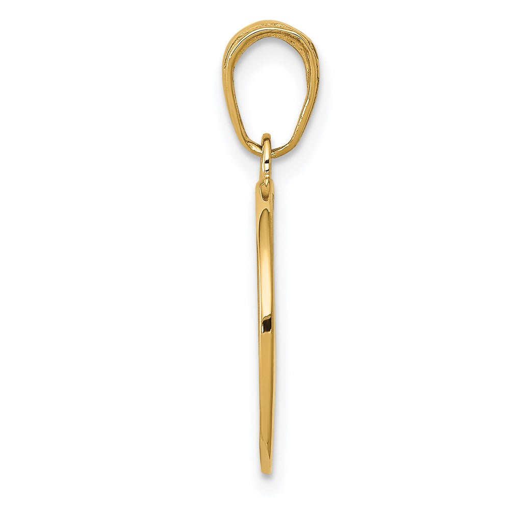 14k Polished Solid Saint Joseph Medal Round Charm