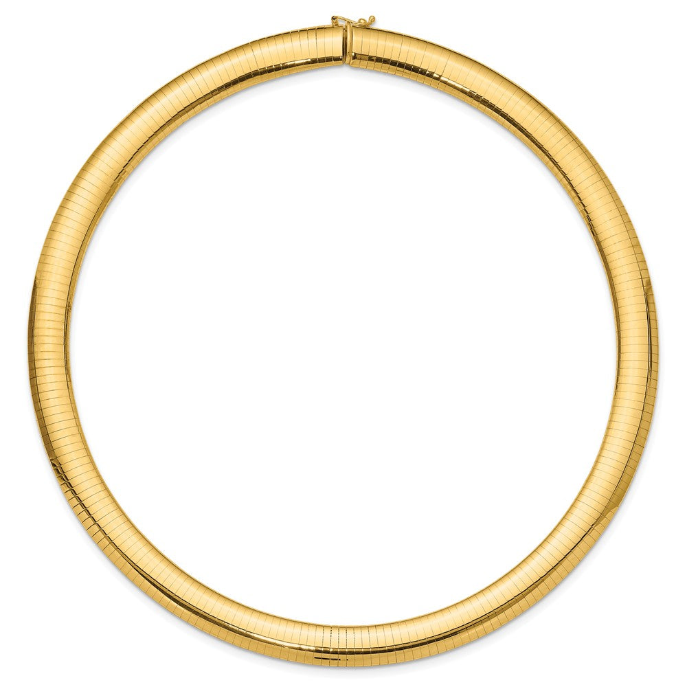 14k Domed Omega Necklace