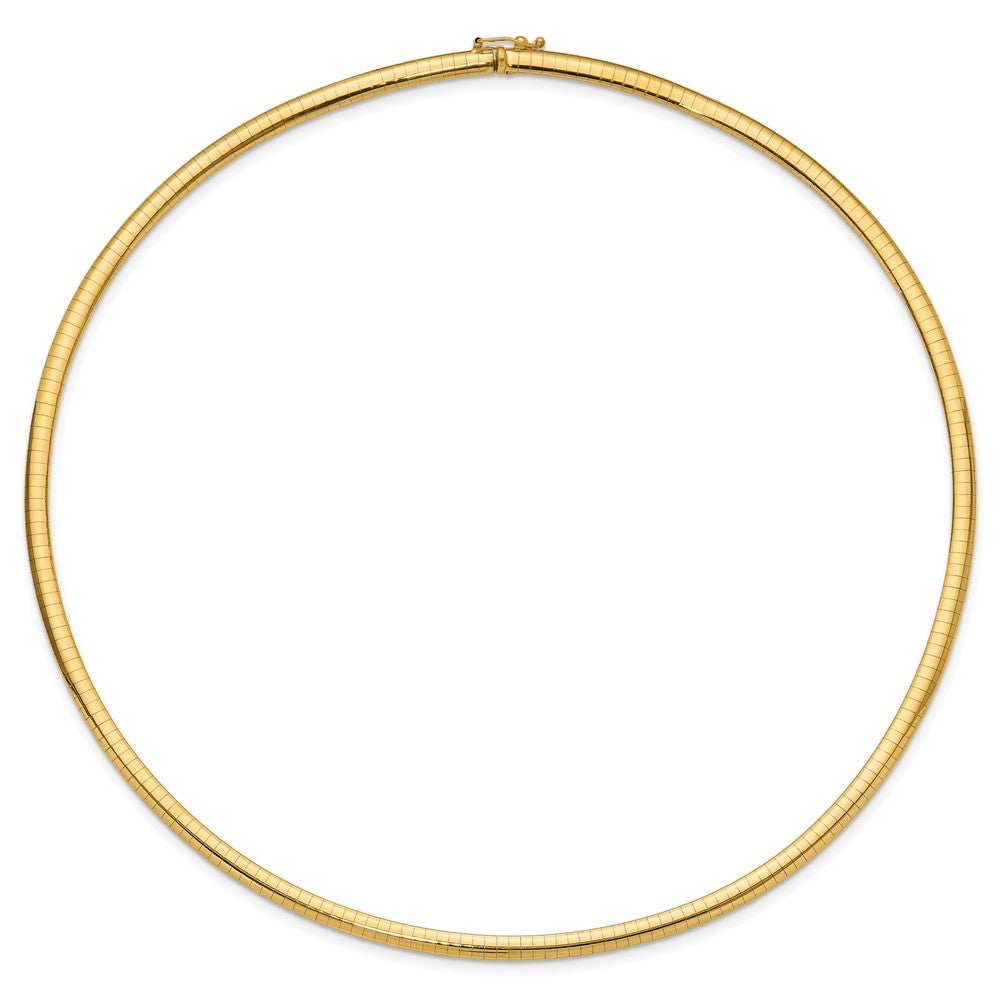 14k Domed Omega Necklace