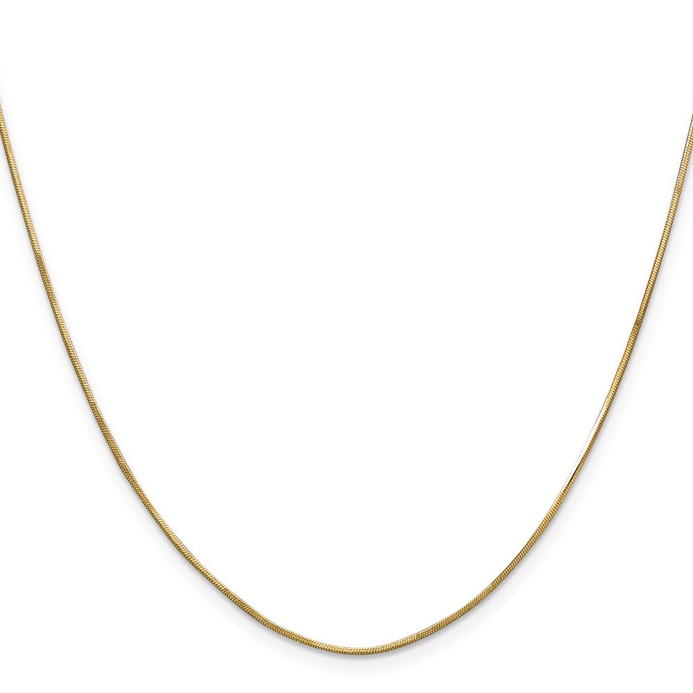 14K Octagonal Snake with Lobster Clasp Chain