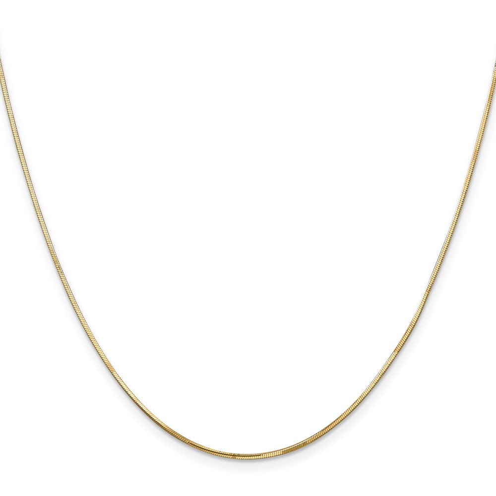 14K Octagonal Snake with Lobster Clasp Chain