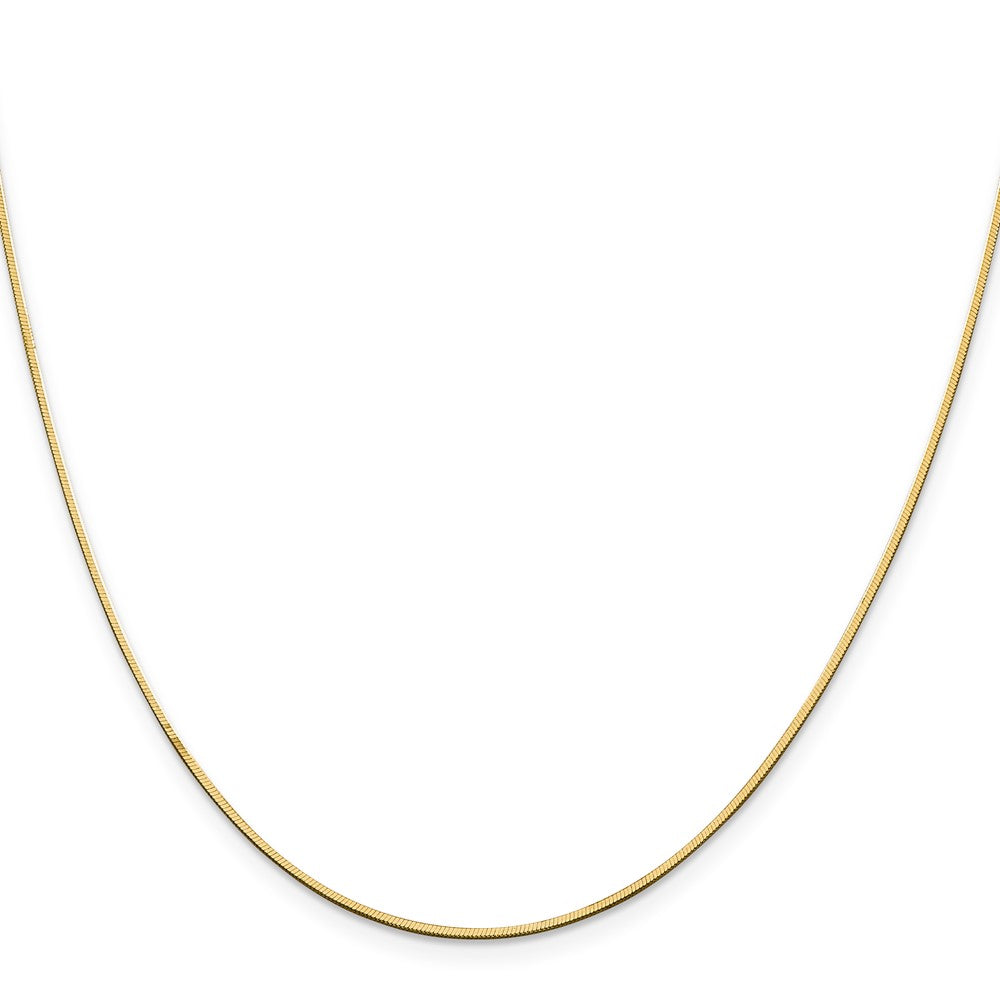 14K Octagonal Snake with Lobster Clasp Chain