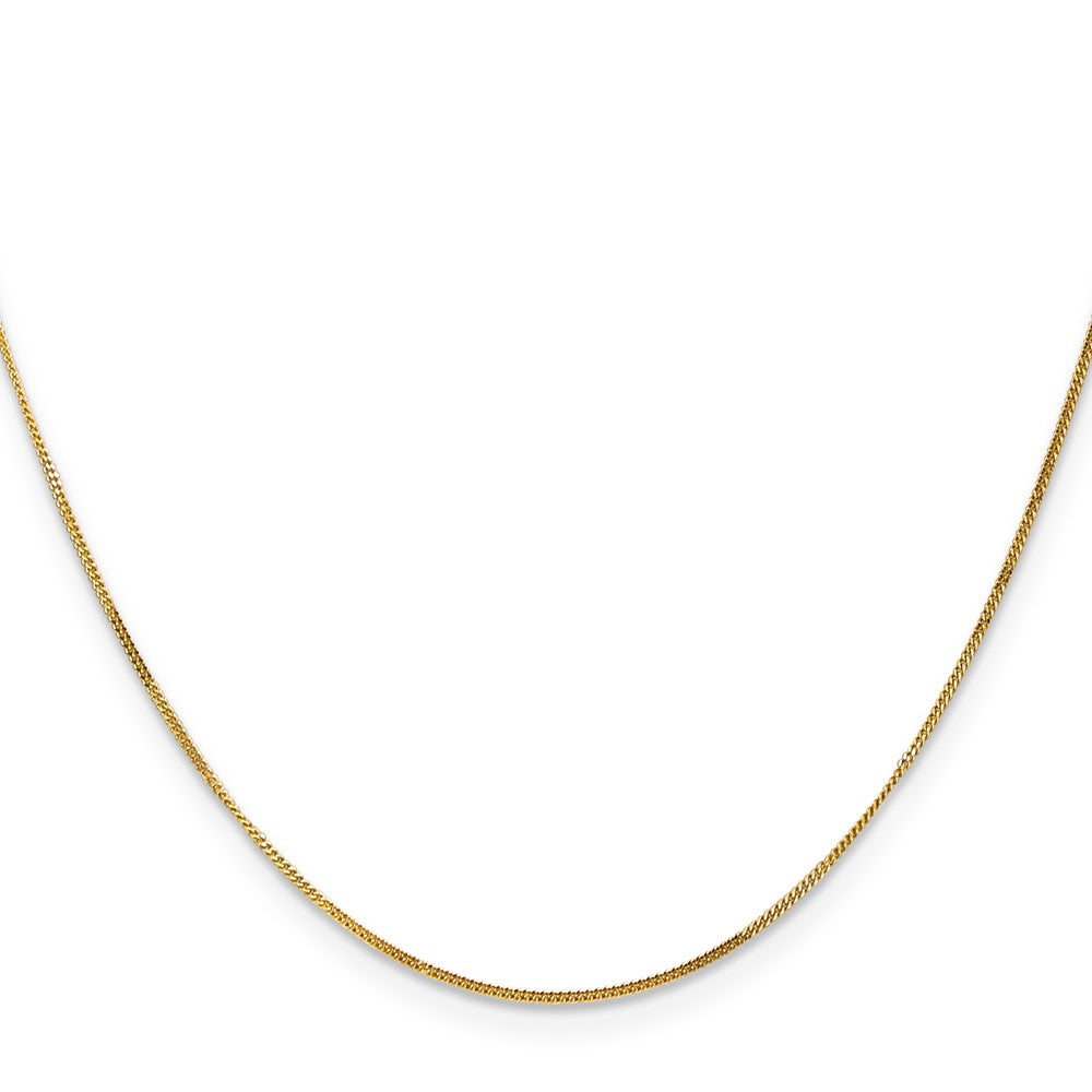 14K Curb with Spring Ring Clasp Pendant Chain