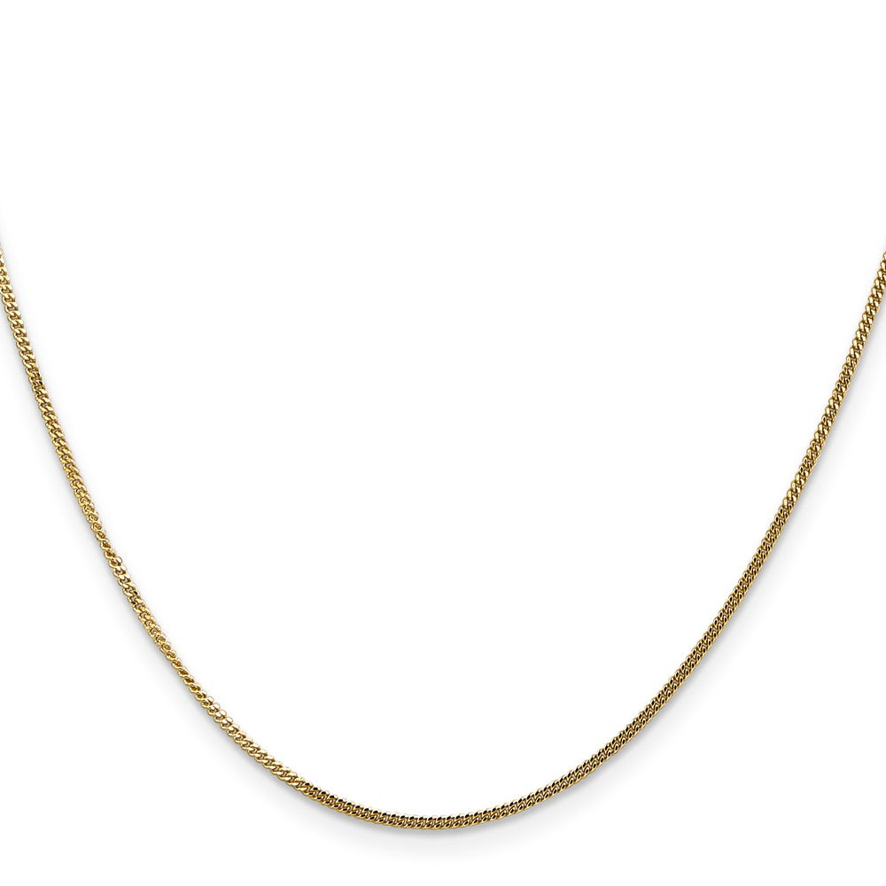 14K Curb with Spring Ring Clasp Pendant Chain