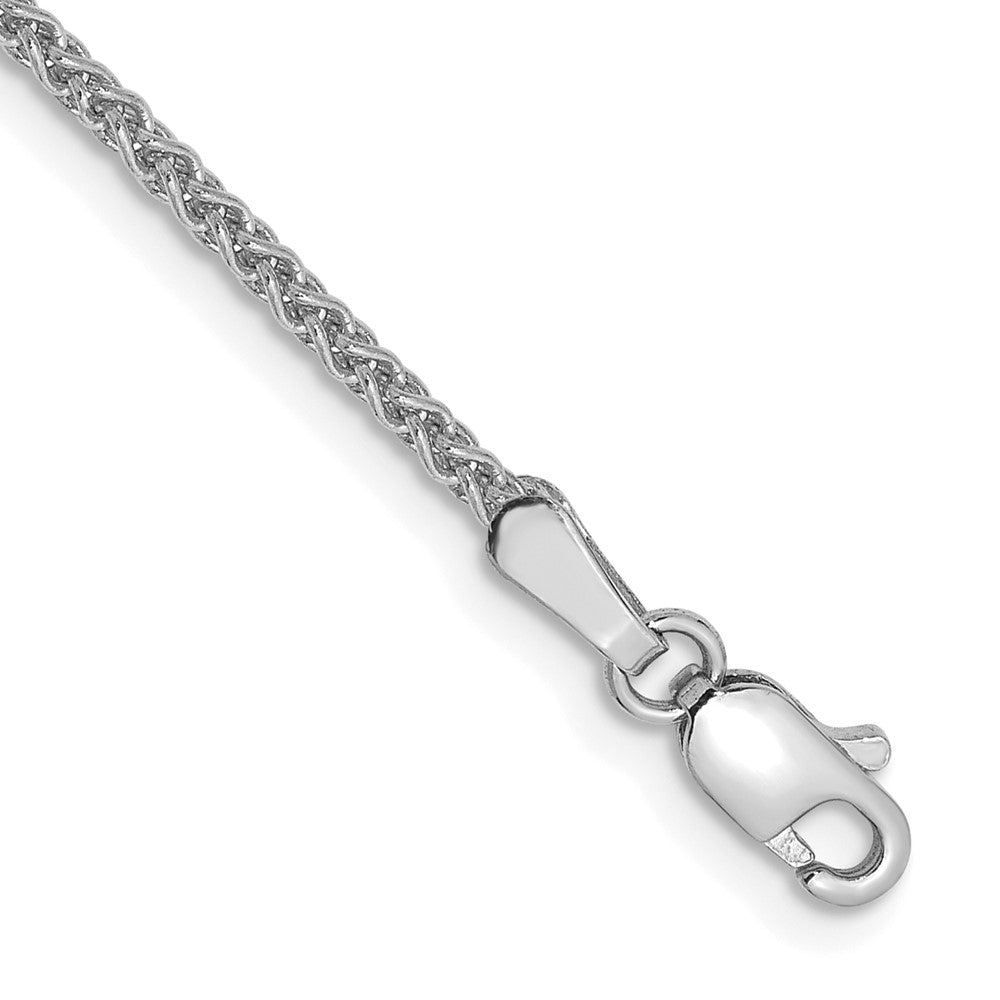 14K White Gold 7 inch 1.7mm Spiga with Lobster Clasp Bracelet