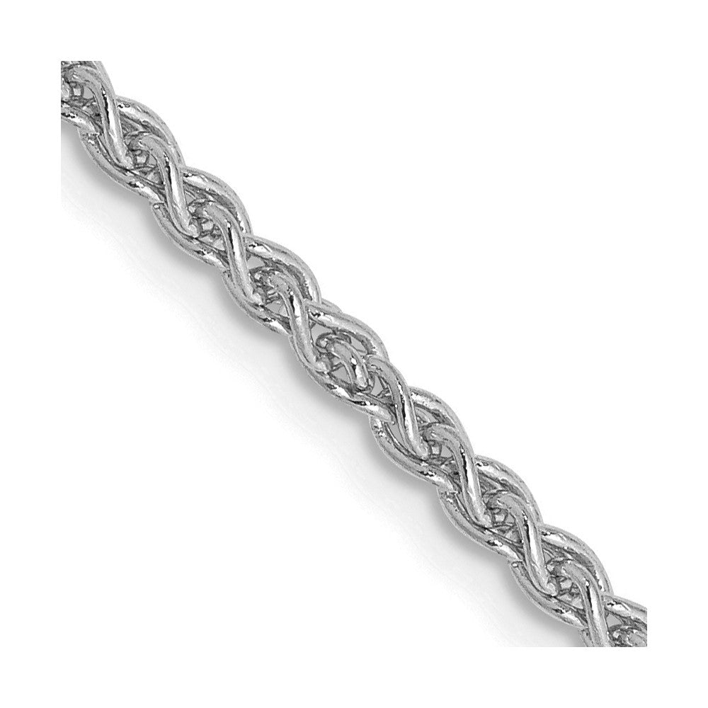 14K White Gold Spiga with Lobster Clasp Chain