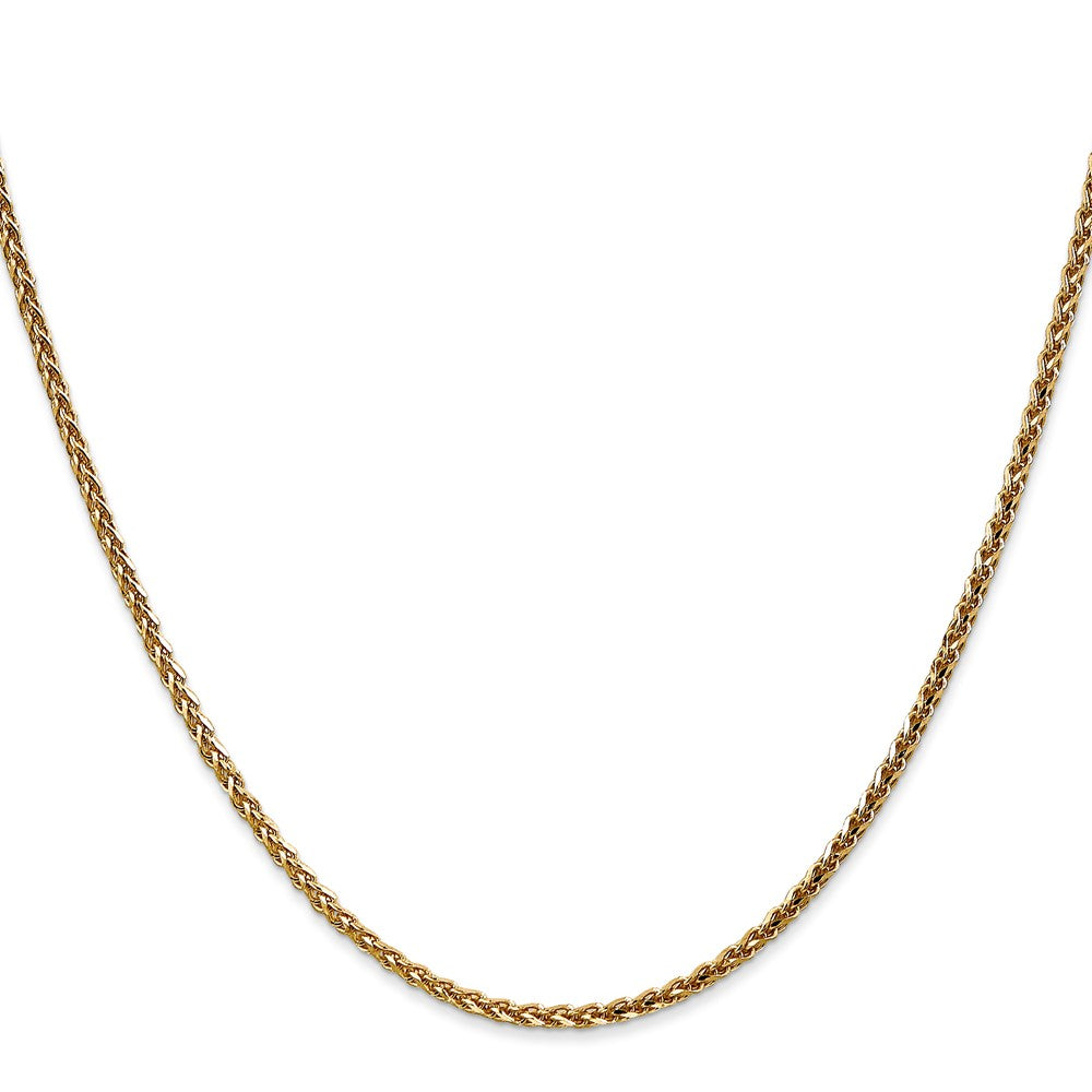 14K Diamond-cut Spiga with Lobster Clasp Chain