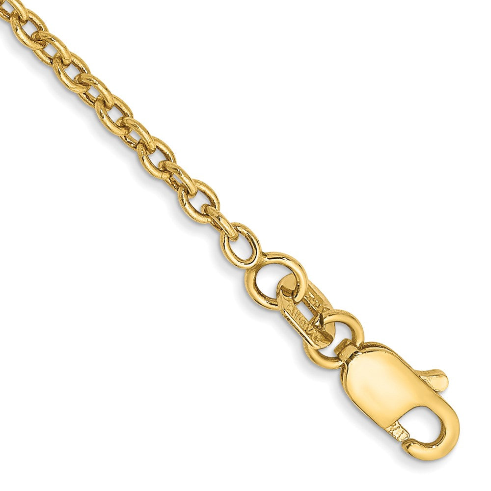 14K Forzantine Cable with Lobster Clasp Anklet