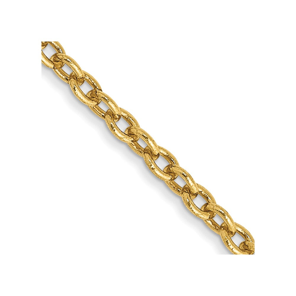 14K Forzantine Cable with Lobster Clasp Chain