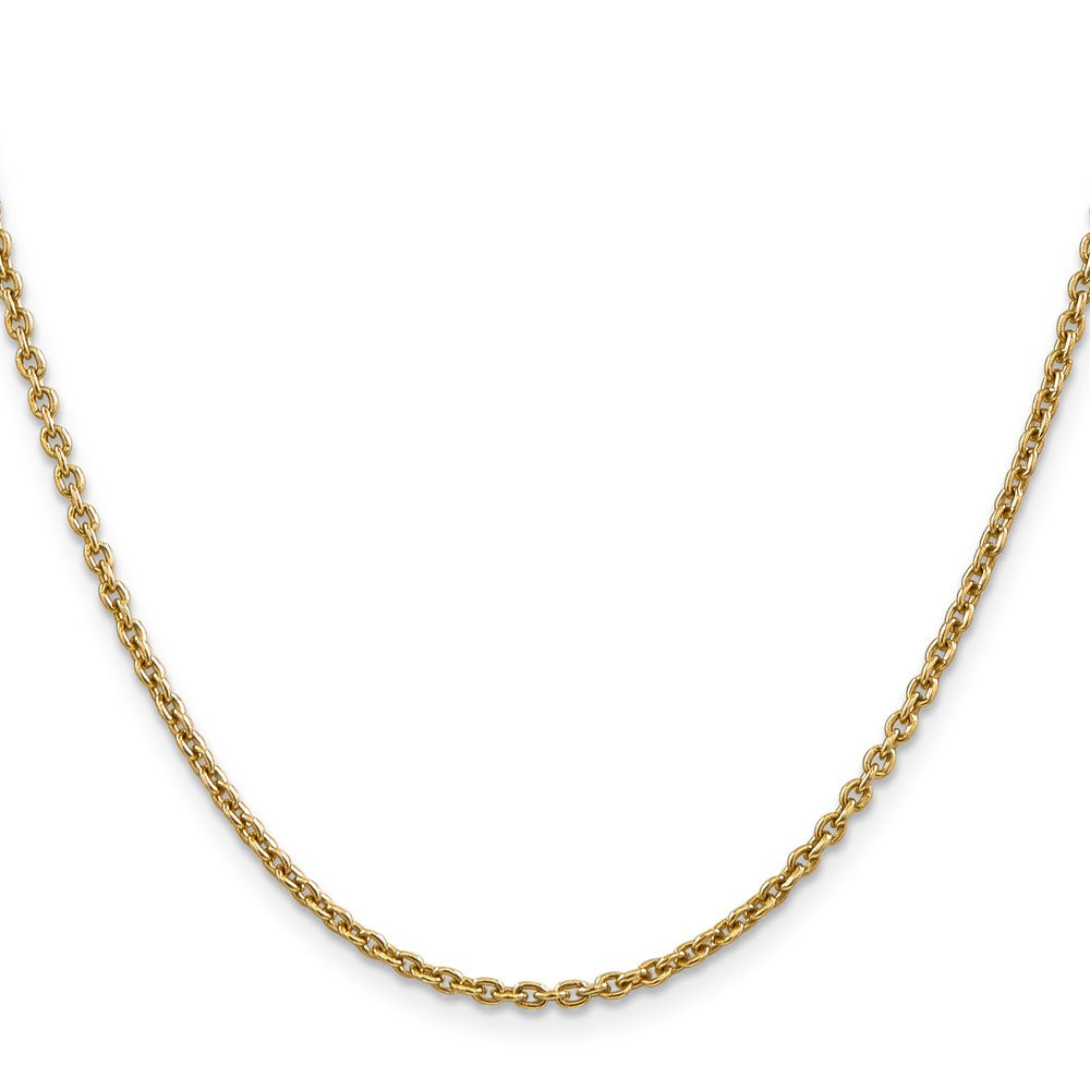 14K Forzantine Cable with Lobster Clasp Chain