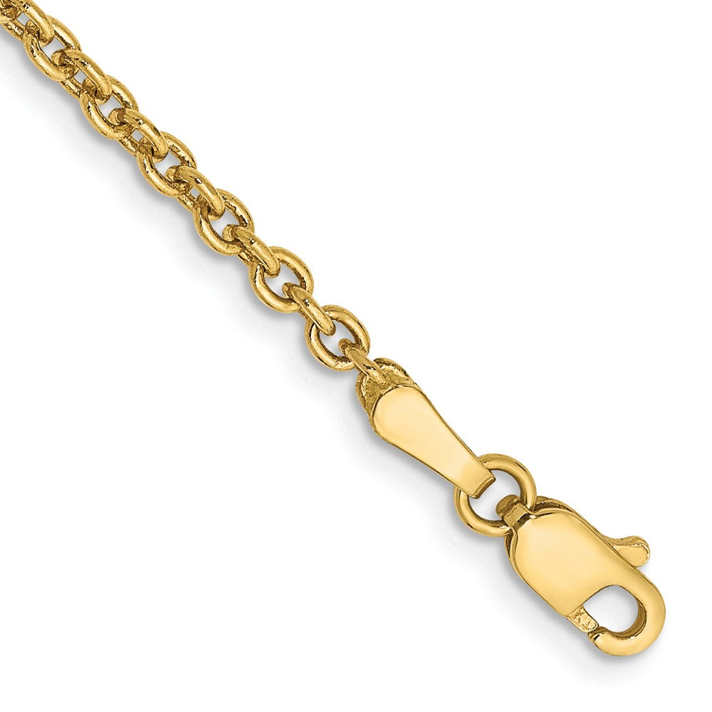 14K Forzantine Cable with Lobster Clasp Anklet