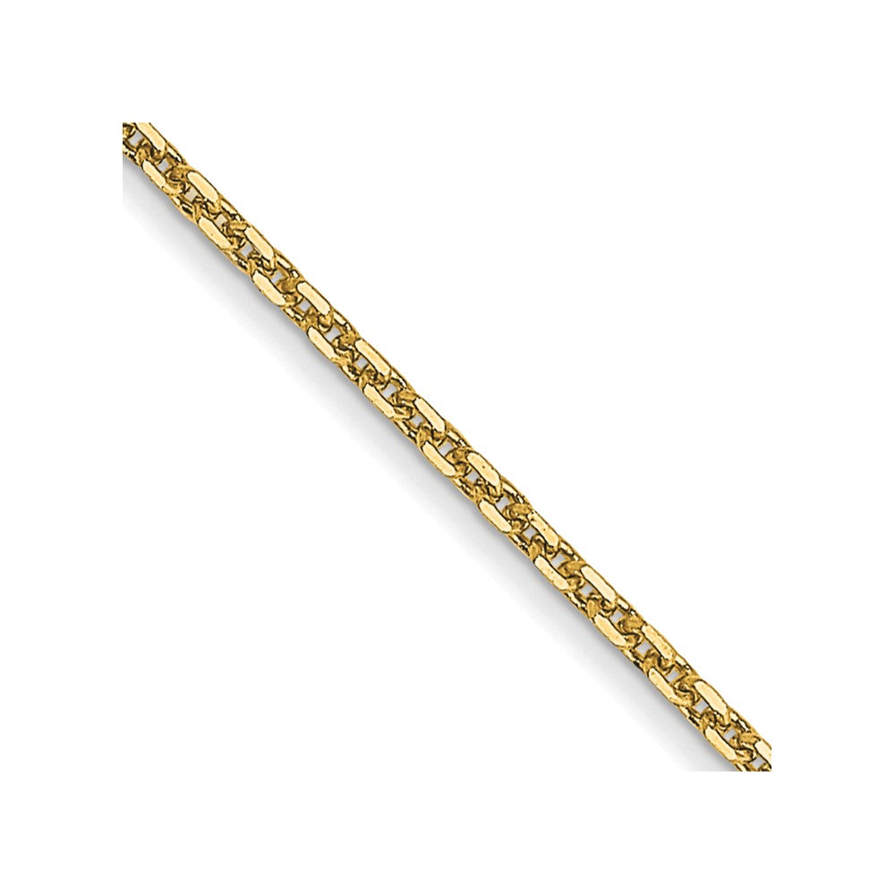 14K Diamond-cut Cable with Lobster Clasp Chain