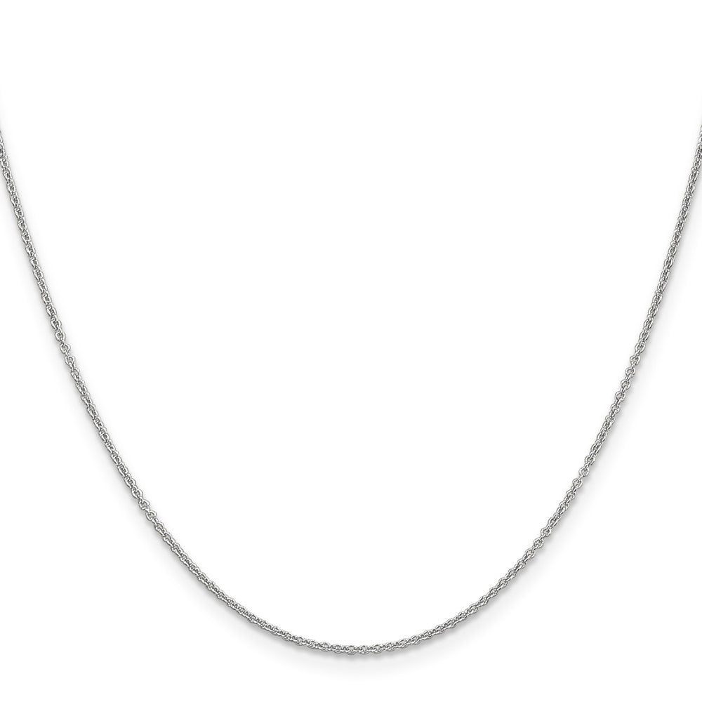 14K White Gold Cable with Lobster Clasp Chain