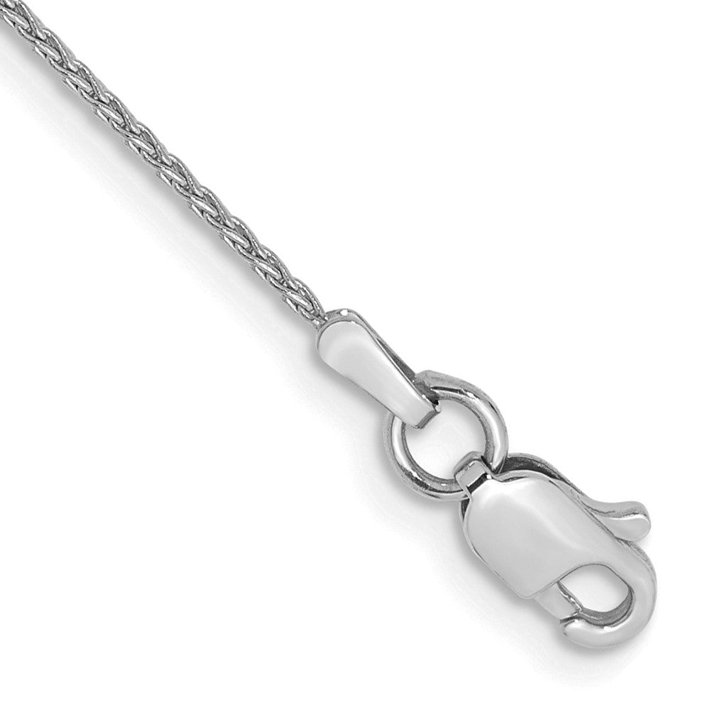 14K White Gold Parisian Wheat with Lobster Clasp Bracelet