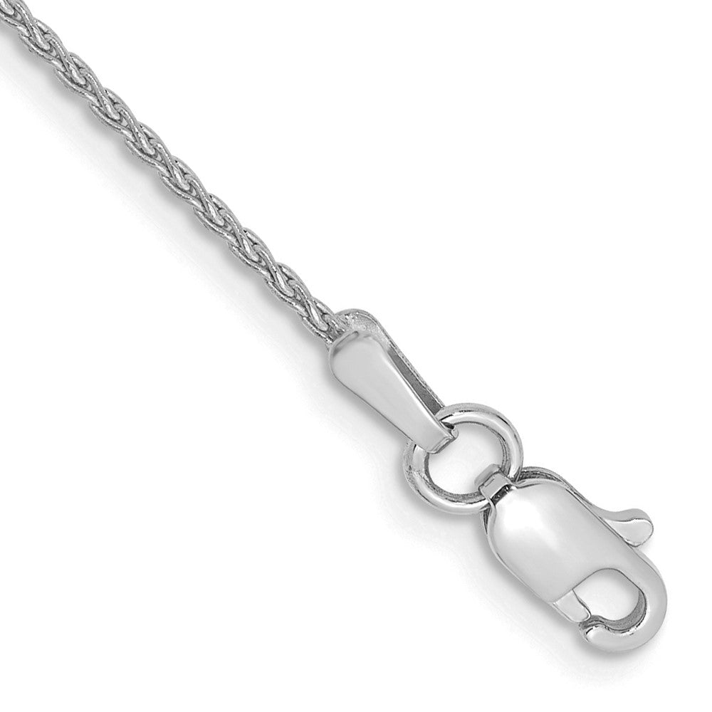 14K White Gold Parisian Wheat with Lobster Clasp Bracelet