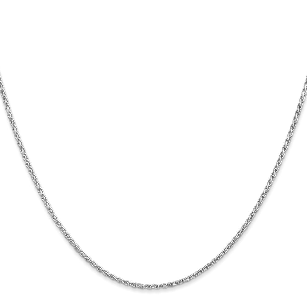 14K White Gold Parisian Wheat with Lobster Clasp Chain