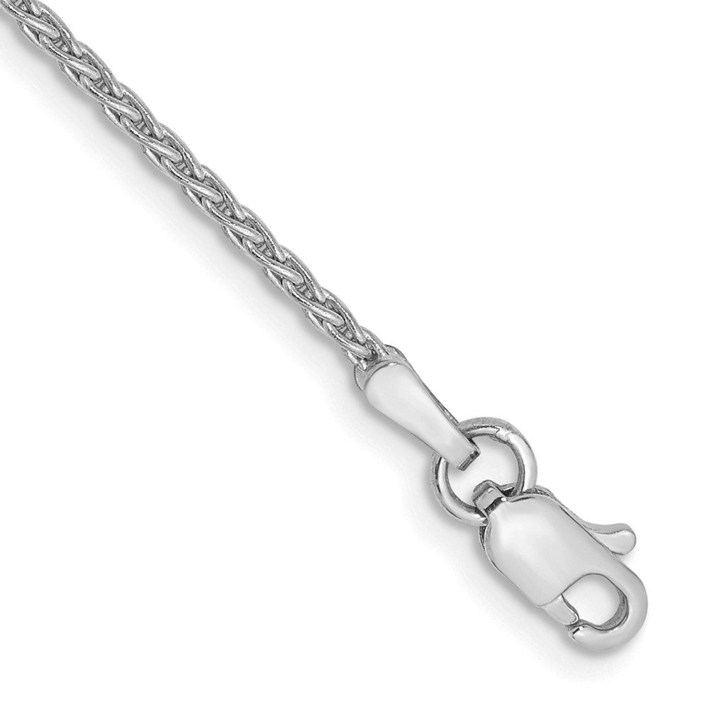 14K White Gold Parisian Wheat with Lobster Clasp Anklet