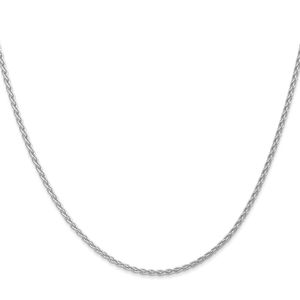 14K White Gold Parisian Wheat with Lobster Clasp Chain